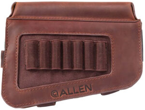 Allen Company Westcliff 7-round full-grain leather buttstock cartridge carrier