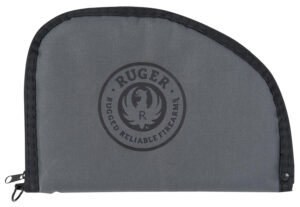 Ruger Rugged full-size pistol case black and gray, padded, holds one pistol