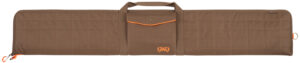 Girls With Guns Highland 52-inch shotgun case brown quilted polyester with front flap pocket
