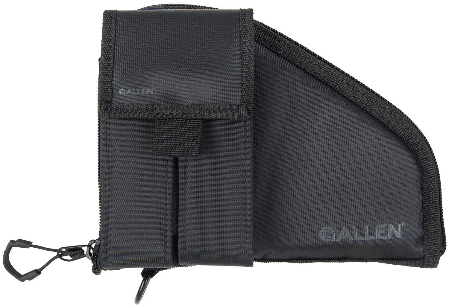 Allen 78-7 black pistol case with detachable magazine pouch