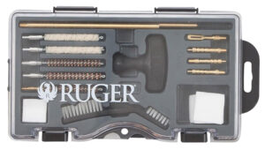 Allen Ruger Rimfire Cleaning Kit .22 Cal in molded black plastic case with bronze brushes and stainless rods
