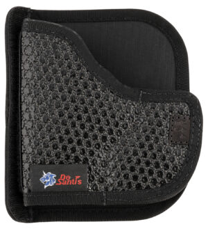 DeSantis Super Fly black rubberized fabric pocket holster for Sig P365, ambidextrous