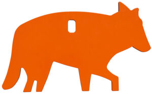 Champion Impact Steel Coyote Rimfire Target 22LR 1/4-inch orange