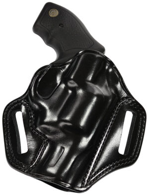 Galco Combat Master CM270B black leather OWB belt-slide holster, right hand
