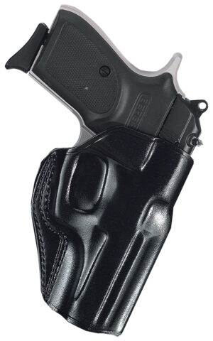 Galco Stinger SG858B OWB black leather belt slide holster for S&W M&P .380 Shield EZ right hand