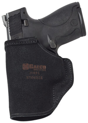 Galco Stow-N-Go IWB leather holster for Sig P365XL with red dot, black, right-hand