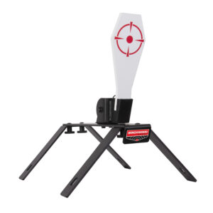 Birchwood Casey 3/8" AR500 spring loaded popper target standing black