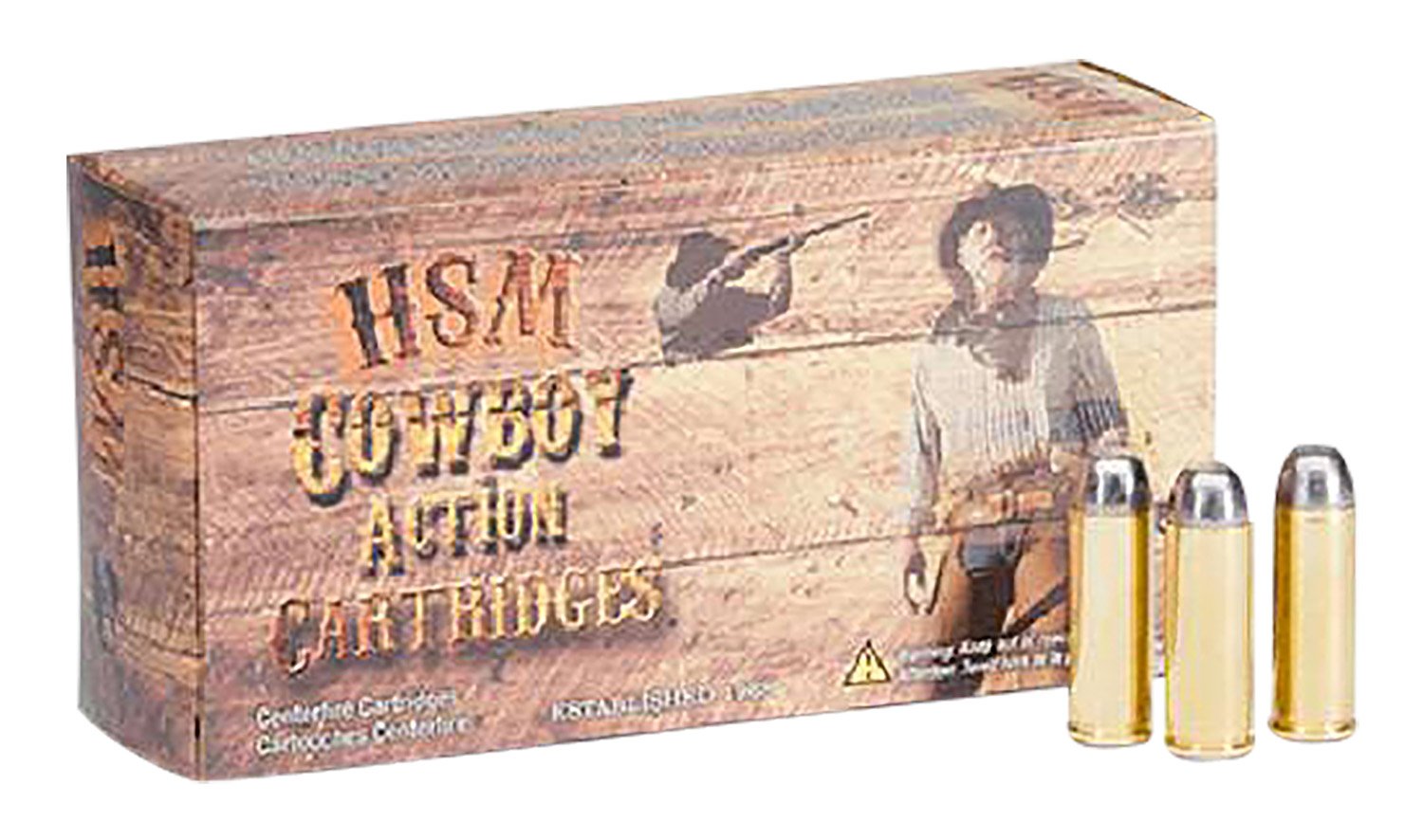 HSM Cowboy .38 Special 148 grain semi-wadcutter ammunition, 50 round box