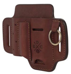 1791 Gunleather Easy Slide OWB chestnut leather belt slide holster, small, ambidextrous