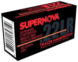 SUPERNOVA .22 LR 40 gr lead round nose tracer ammunition box