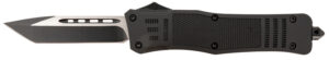STEEL RIVER KNIVES T620BT Spartan knife, 3.75 inch 440C Tanto blade, black/silver finish, 5.5 inch black handle