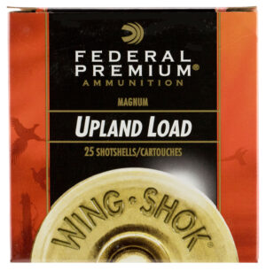 Federal Premium Wing-Shok 12 gauge 3-inch magnum shotgun shells, 25 rounds per box