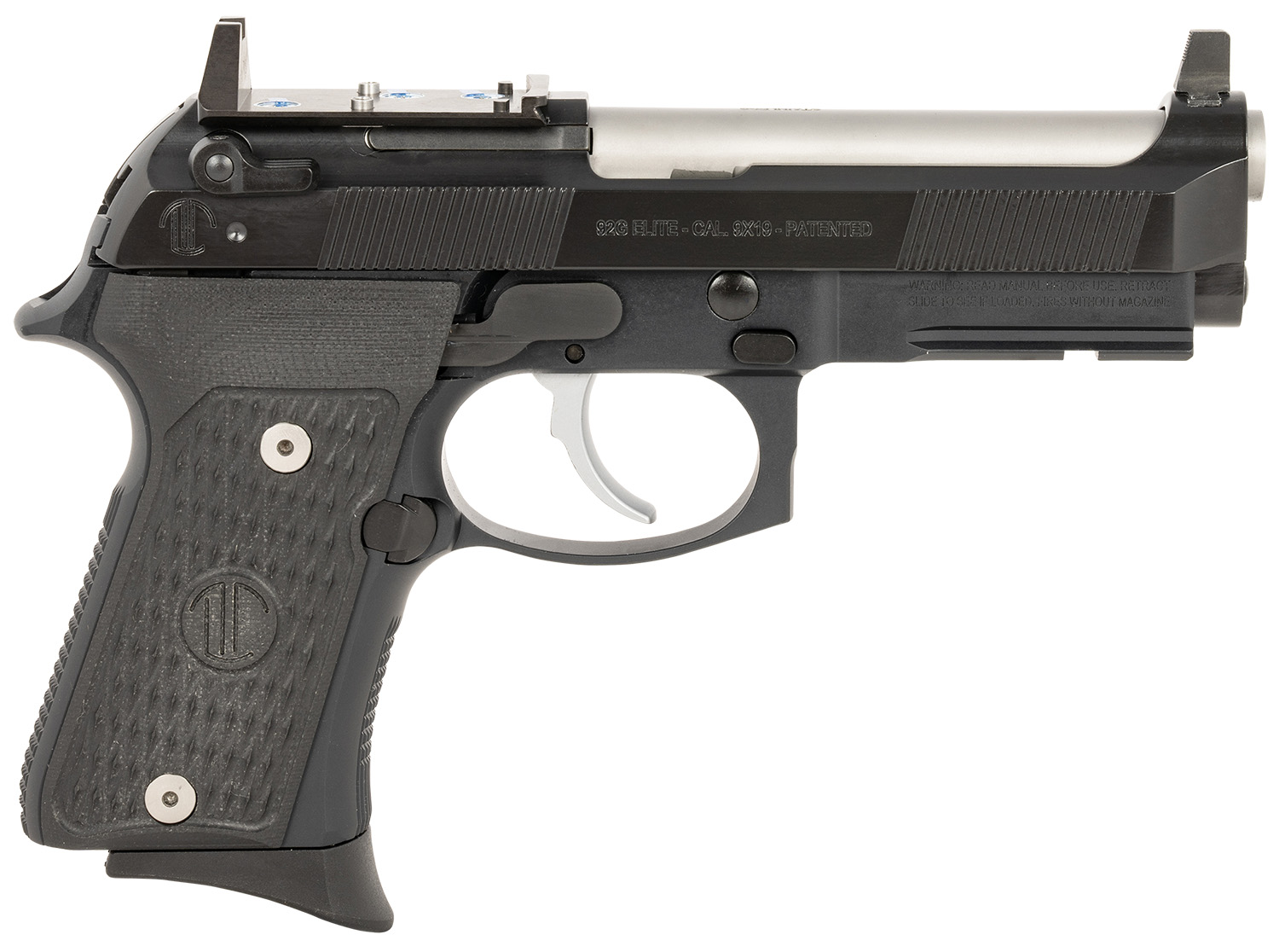 Langdon Tactical LTT92CTJRR Beretta 92 Elite Compact 9mm 4.25-inch stainless barrel optic cut slide VZ G10 grip