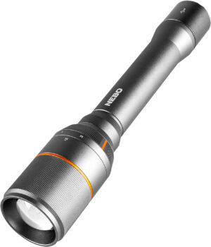 NEBO Davinci 1000 Rechargeable Flashlight Gray 100/400/1000 Lumens