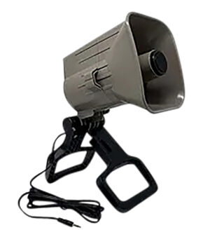 Foxpro SPXHD external horn speaker with tweeter, legs, mounting bracket and 8ft cable