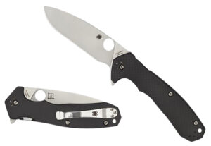 Spyderco Amalgam C234CFP folding knife with 3.80-inch CPM S30V drop point blade and carbon fiber G-10 handle