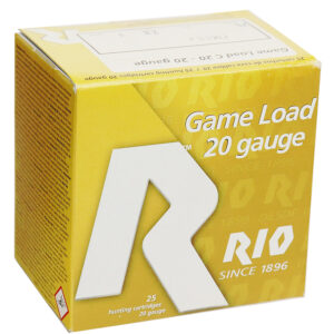 Rio Ammunition RC20MGN6 20ga 3in 1-1/4oz shot size 6 small game shotshell 25 per box