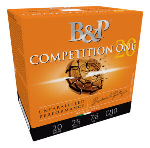 B&P Competition One 20 Gauge 2-3/4 in #8 7/8 oz shotshell box, 25 count