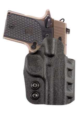 DeSantis Cazzuto OWB Kydex paddle holster in black for S&W M&P 9 Shield EZ, right hand