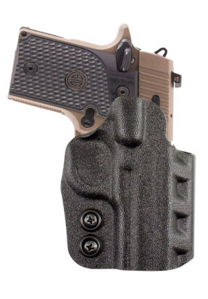 DeSantis Pegasus Cazzuto OWB Kydex paddle holster, black, right hand, fits Glock 19 series