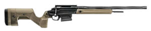 Stag Arms Pursuit 6.5mm Creedmoor bolt-action rifle with tan hybrid hunter stock and 20" fluted barrel