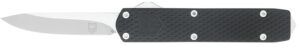 Cobratec Mini Mamba Gen II OTF knife 2.25-inch D2 steel blade black textured anodized aluminum handle