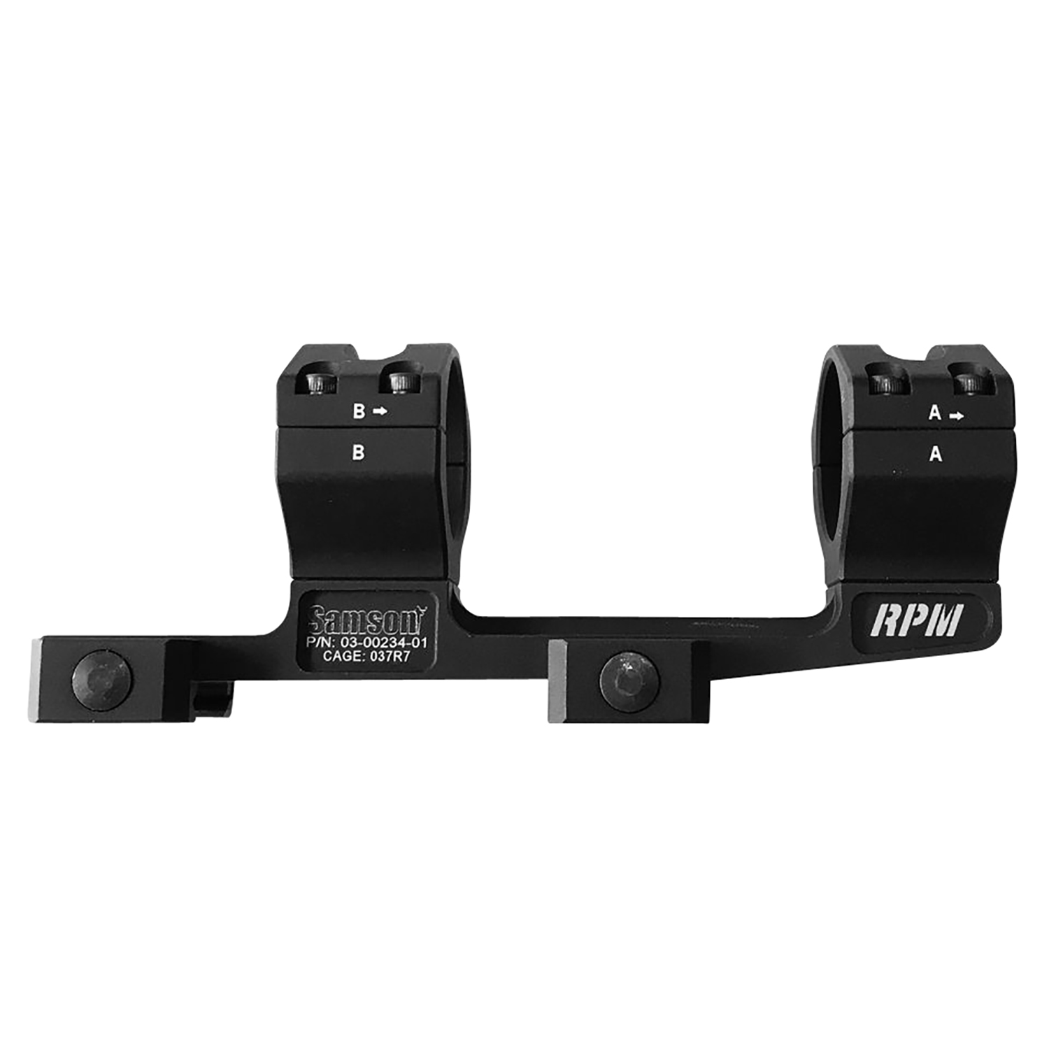 Samson RPM 30mm scope mount/ring combo matte black 1.51in height