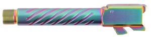 Ballistic Advantage Premium Series fluted threaded 9mm barrel for Glock 17 Gen5, iridescent PVD finish
