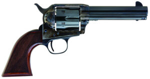 Cimarron Arizona Ranger .357 Magnum single-action revolver with checkered walnut grips and blued barrel