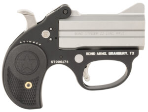 Bond Arms Stinger .22 LR derringer, anodized aluminum frame, two-shot, black thin nylon grips