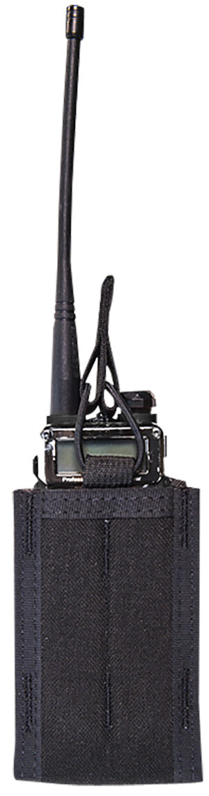 High Speed Gear Duty Mini M.A.C. TACO black nylon communications pouch with belt clip