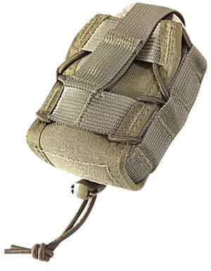 High Speed Gear MOLLE handcuff taco pouch in OD Green, nylon construction