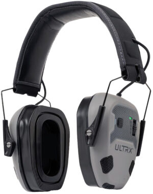 Allen ULTRX Bionic Fuse Bluetooth electronic earmuffs in Cement Gray with NRR 22 dB