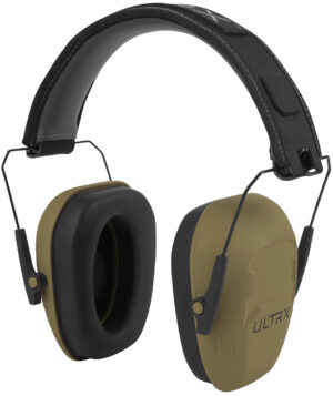 Allen ULTRX Shield passive earmuff Flat Dark Earth slim over-the-head 23 dB NRR