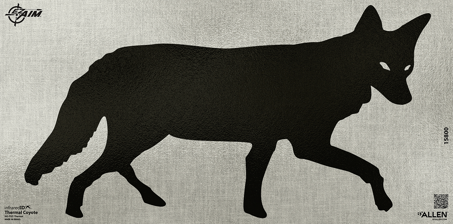 Allen EZ Aim Thermal ID Coyote Paper Target 24x12 Black/Gray