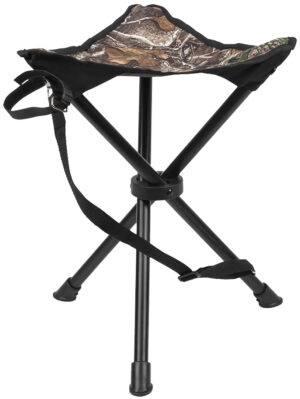 Vanish Tripod Stool Realtree Edge camo foldable steel frame, 225 lb capacity