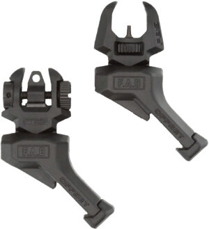 FAB Defense FRBS Offset Folding Back-Up Sights Kit, Black