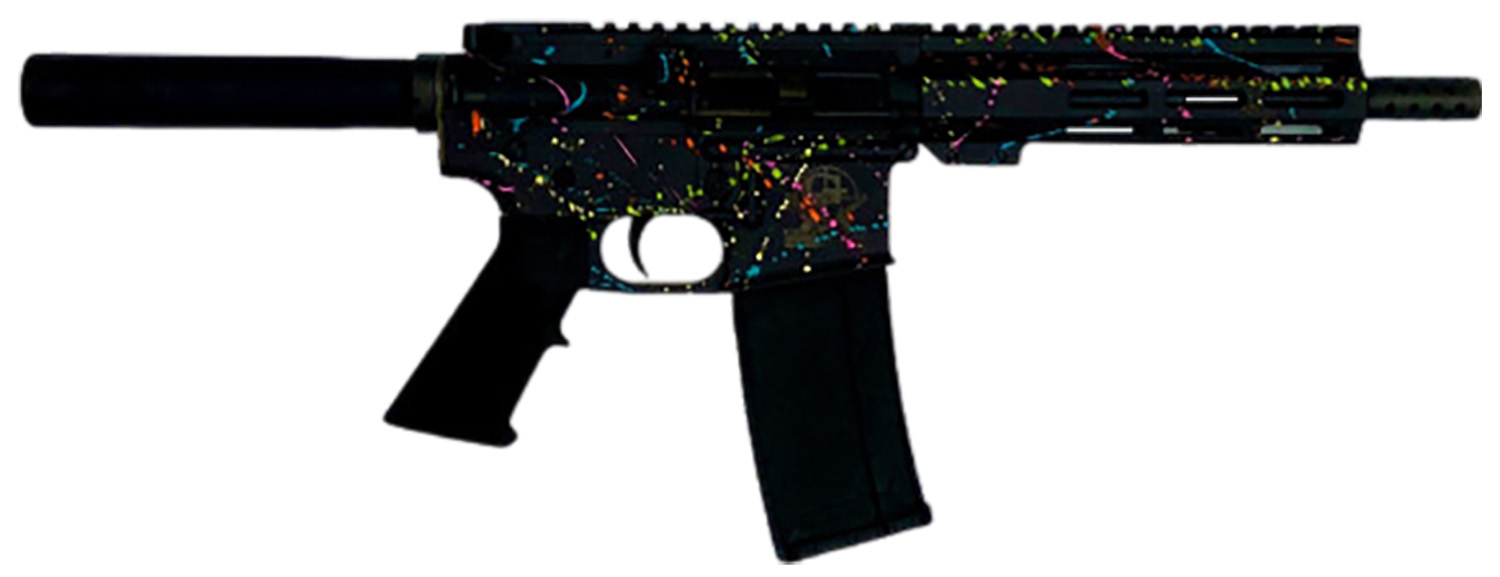 Great Lakes GLFA 223 Wylde Pistol, 7.5in Splatter Black