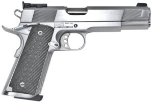 Rock River Arms PS2400 Limited Match .45 ACP 5-inch brushed chrome slide and frame with black G10 grip