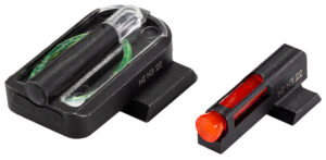 Hi-Viz FastDot H3 sight set with red fiber optic front and green tritium rear for S&W M&P pistols