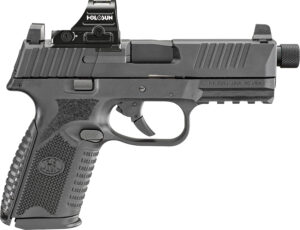 FN 509 Midsize Tactical 9mm with Holosun 407C optic, matte black frame, 4.50 in barrel