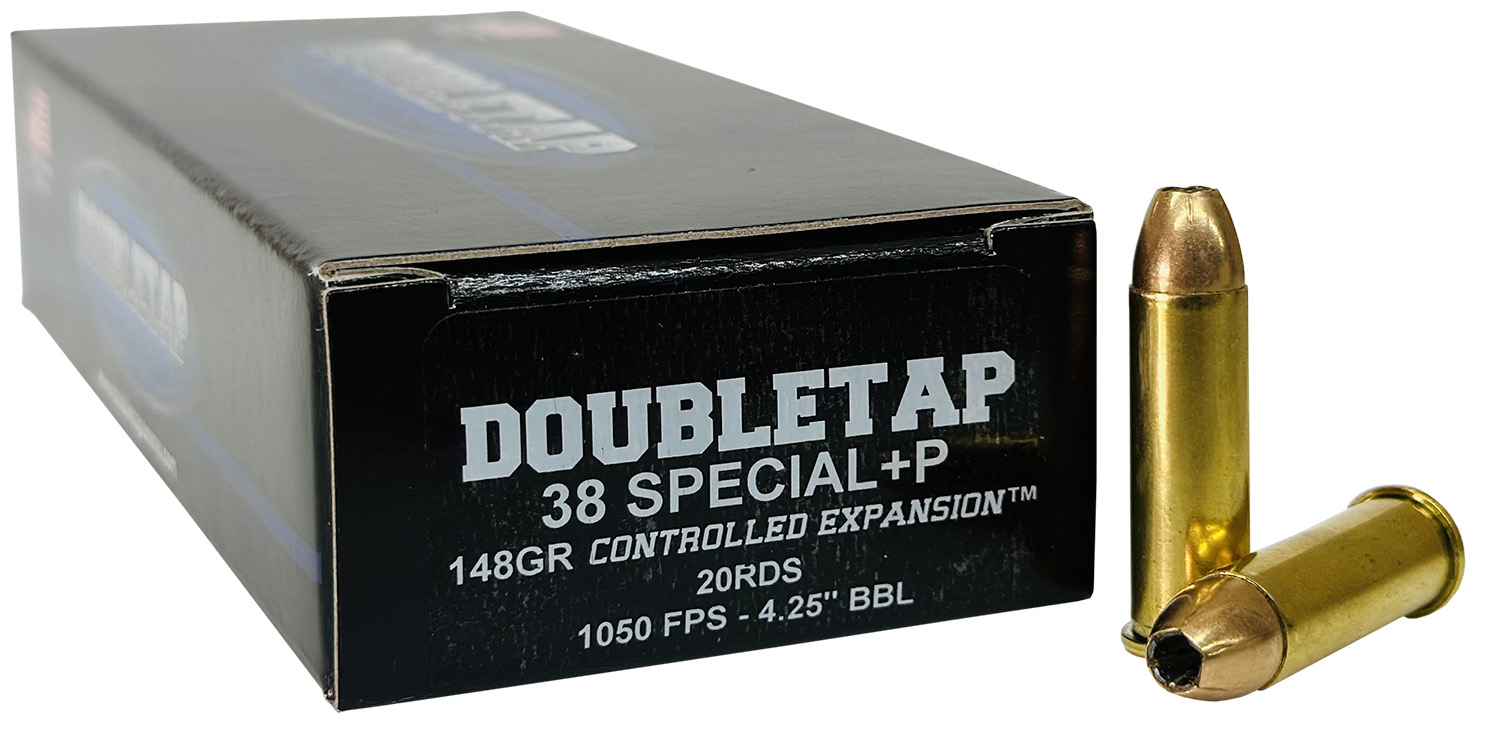 Box of 20 Double Tap .38 Special +P 148-grain Controlled Expansion JHP ammunition