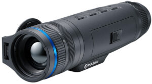 Pulsar Telos XQ35 thermal monocular with 35mm objective — front/side view