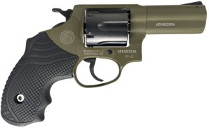 Rossi RP63 revolver 3 in Sniper Green Cerakote frame and barrel with black LOK grip
