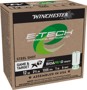 Winchester E-Tech 12 Gauge 2.75 inch #6 1 oz shotshell 25-round box