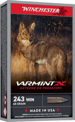 Winchester Varmint X .243 Win 65gr polymer-tipped ammunition 20rd box