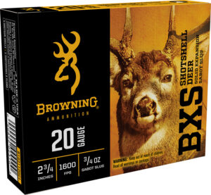 Browning BXS 20 Gauge 2.75in 3/4 oz sabot slug box