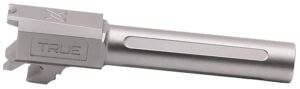 True Precision 3.70in fluted satin stainless drop-in barrel for Springfield Hellcat Pro