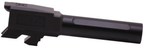 True Precision Inc TPG43BXBL Glock  9mm Luger 3.40" Fluted Black Nitride Stainless Steel, Fits Glock 43/43X