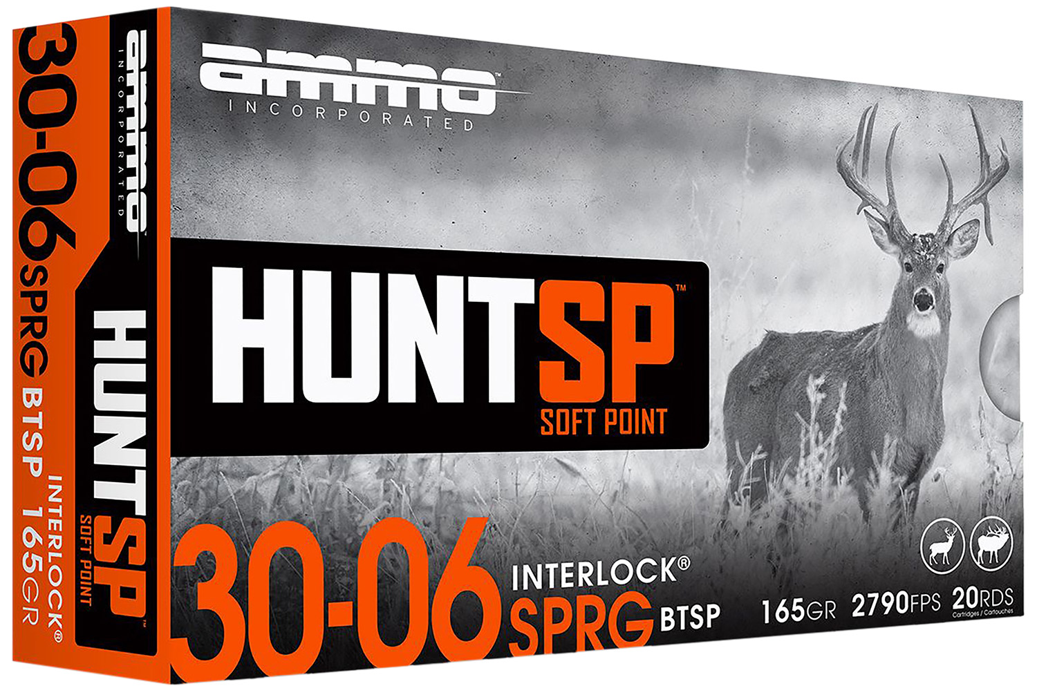 Ammo Inc Hunt SP .30-06 Springfield 165gr Soft Point 20rd box